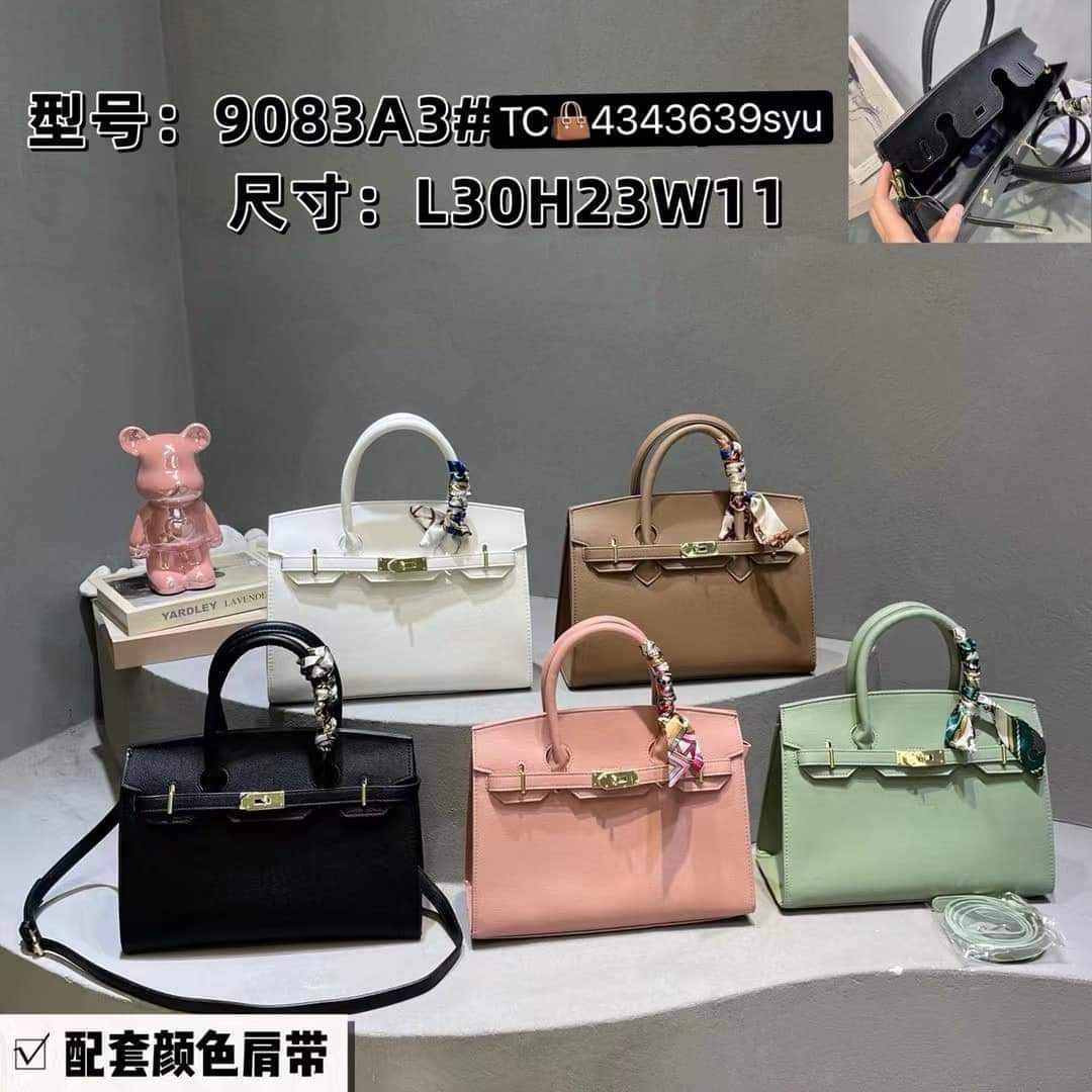 Hand Bag with scarf w/ paperbag