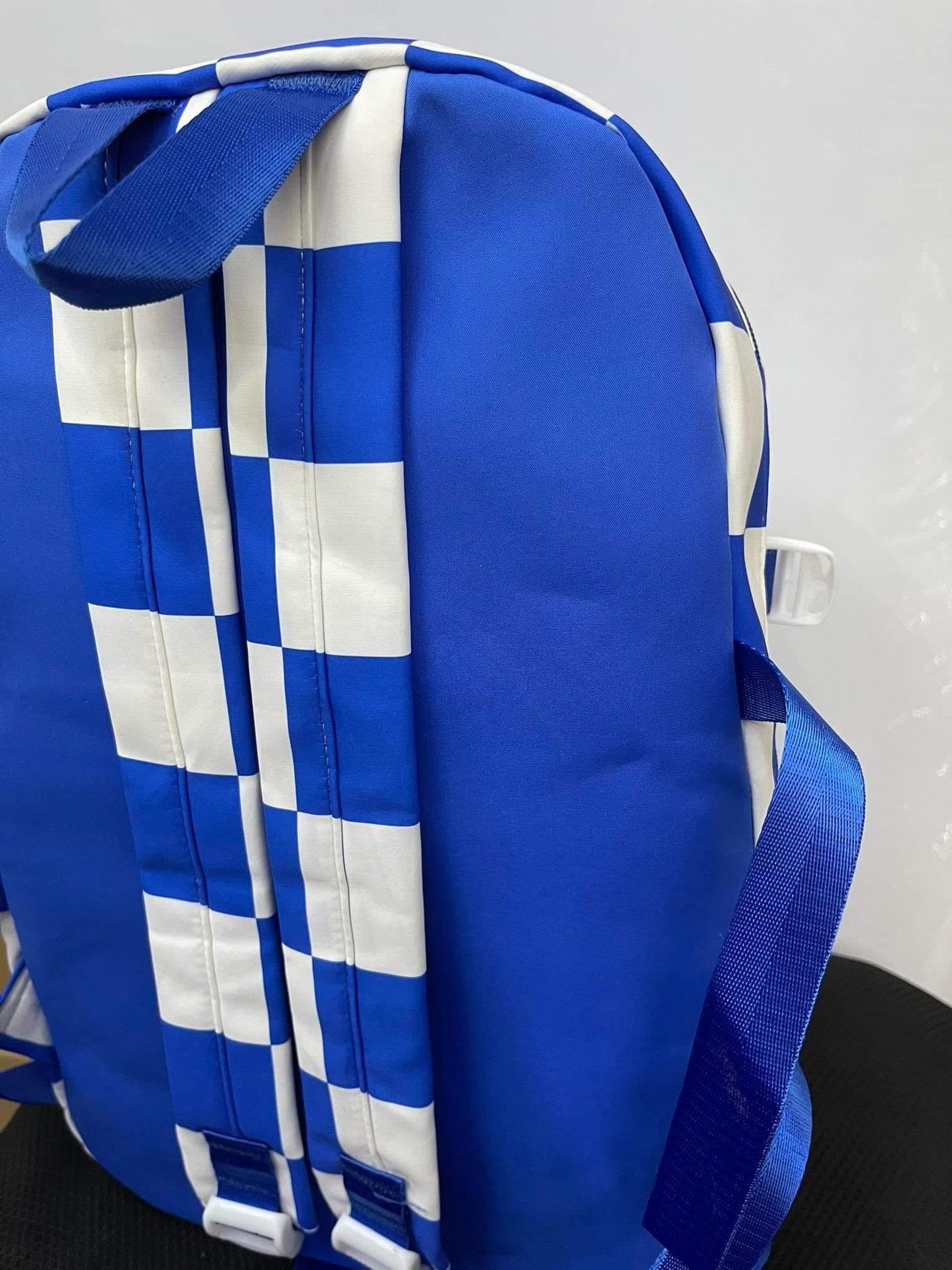Nike Fashion Style Backpack Korean Design Checkered Blue