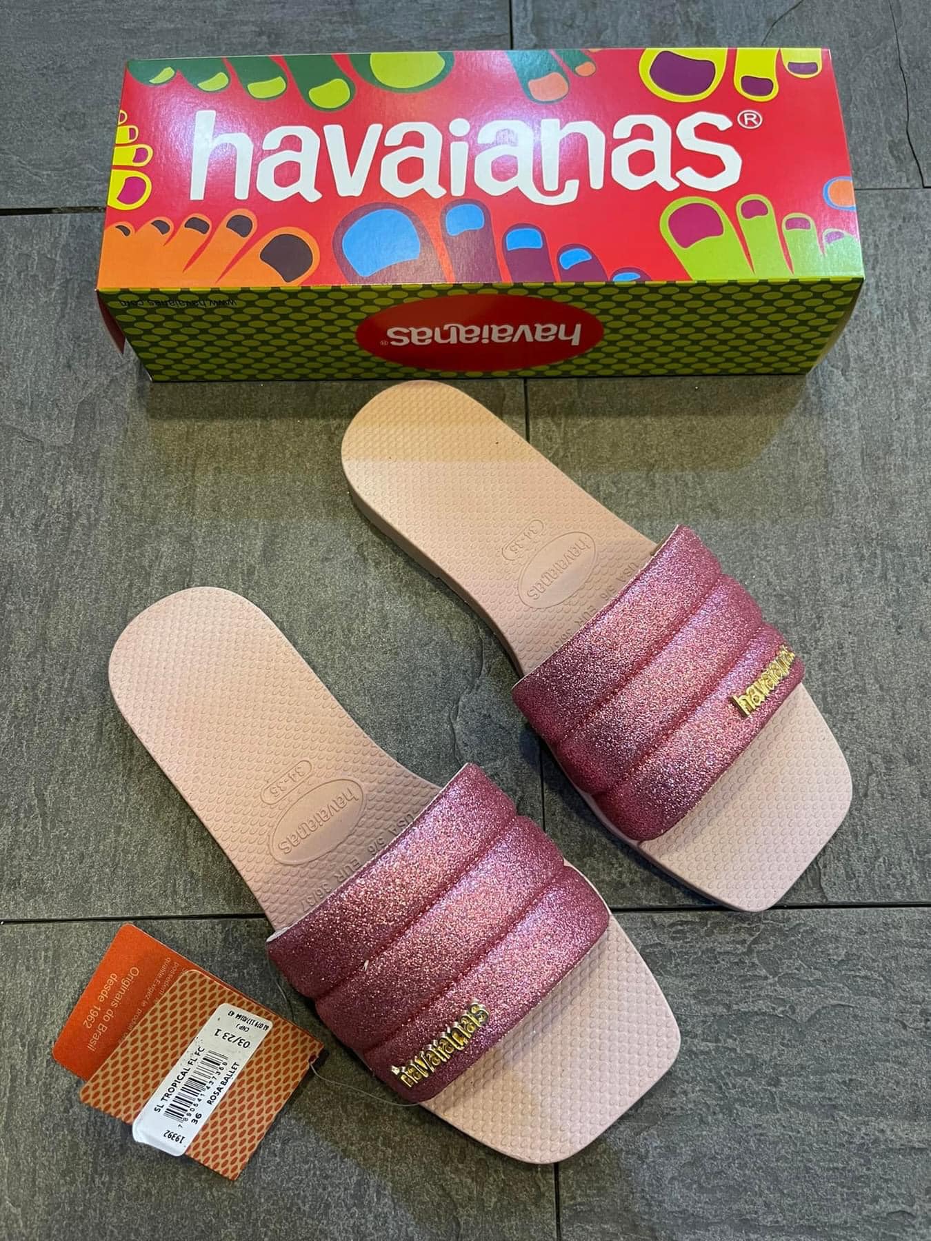 Square Glitter Havaianas