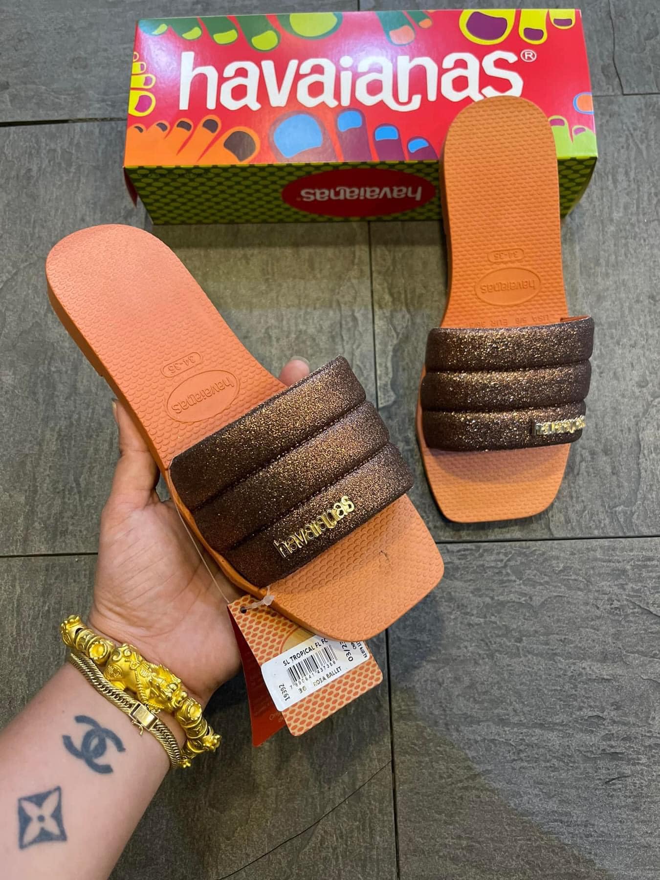 Square Glitter Havaianas