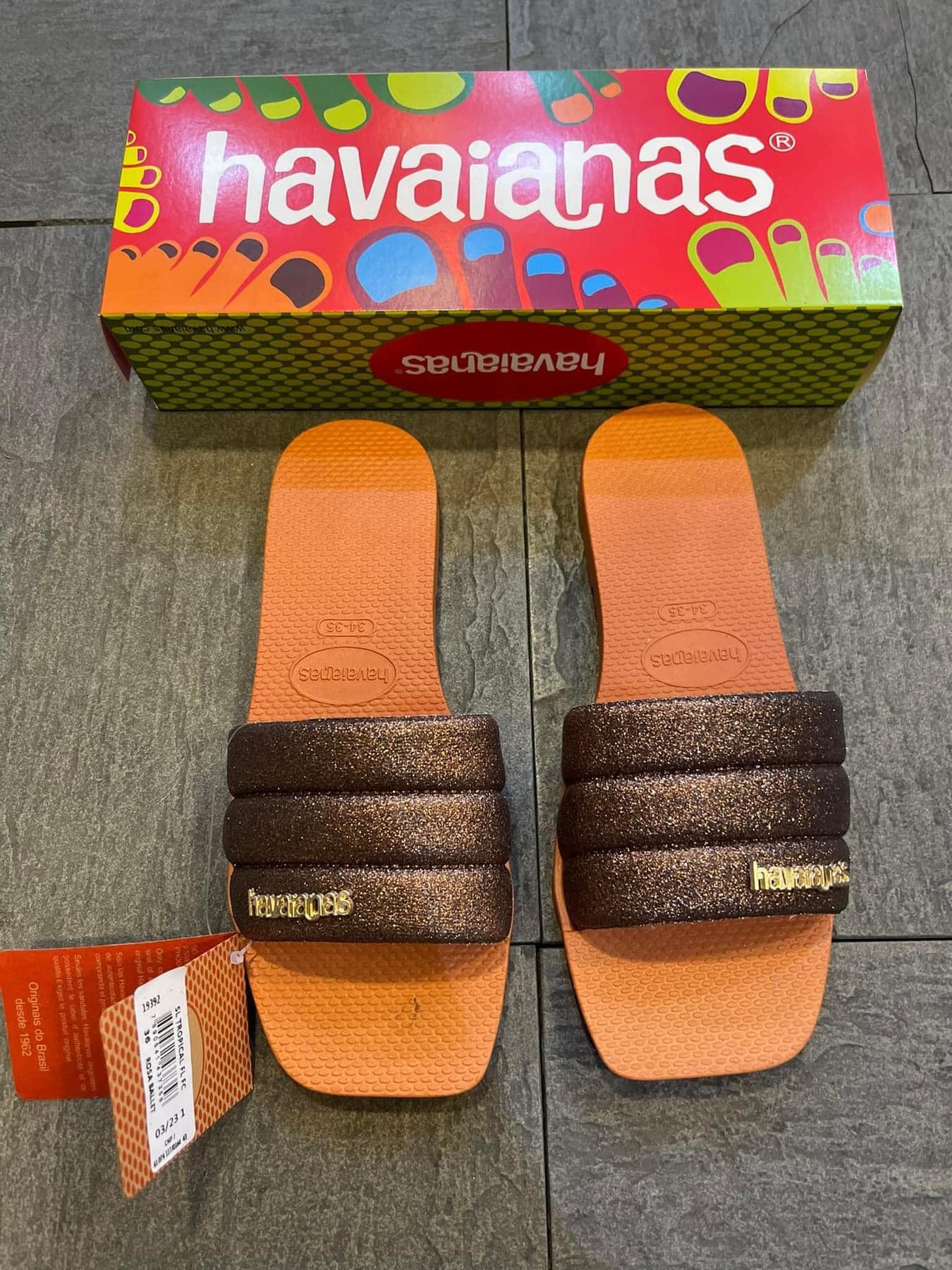 Square Glitter Havaianas