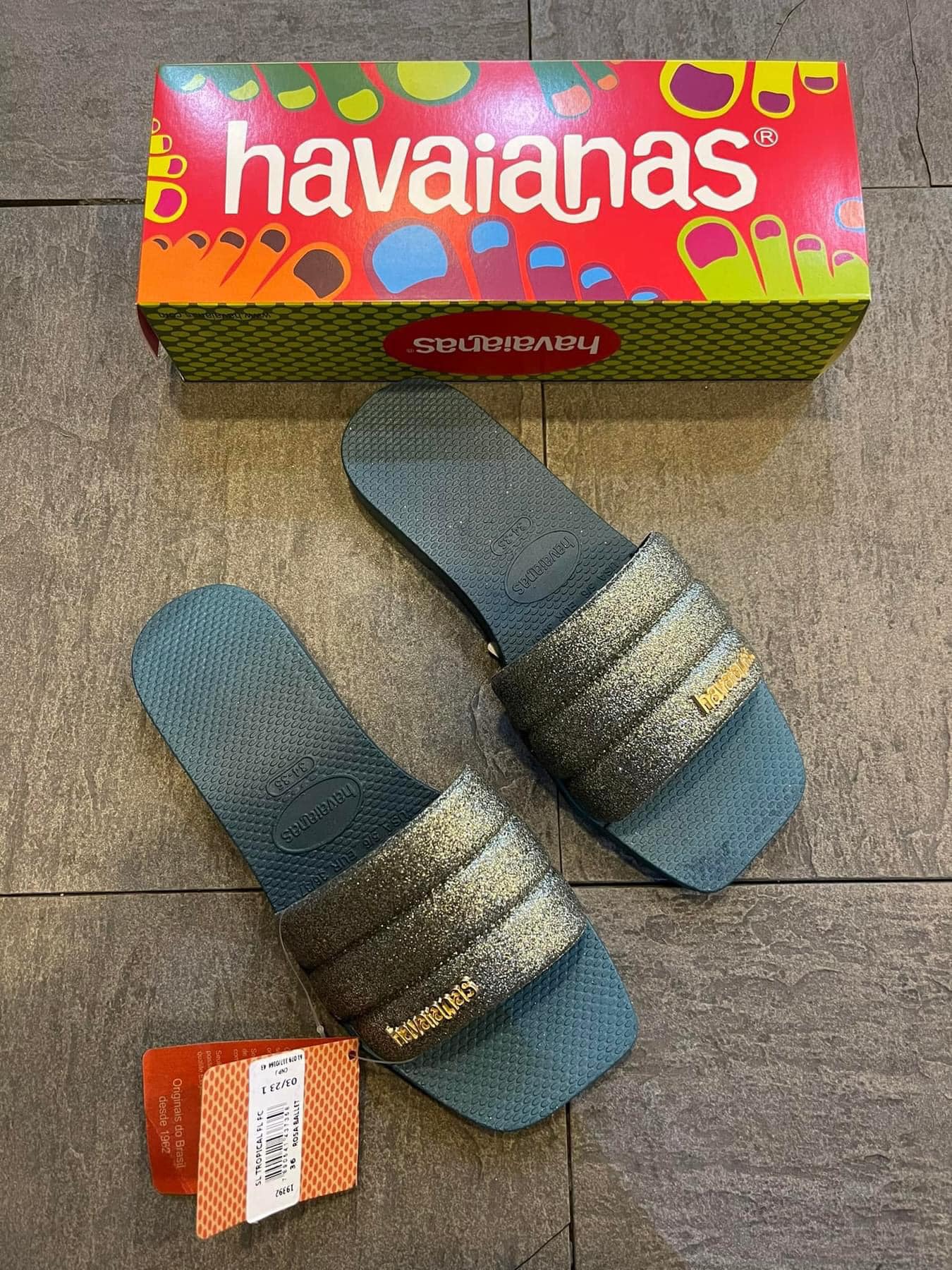 Square Glitter Havaianas