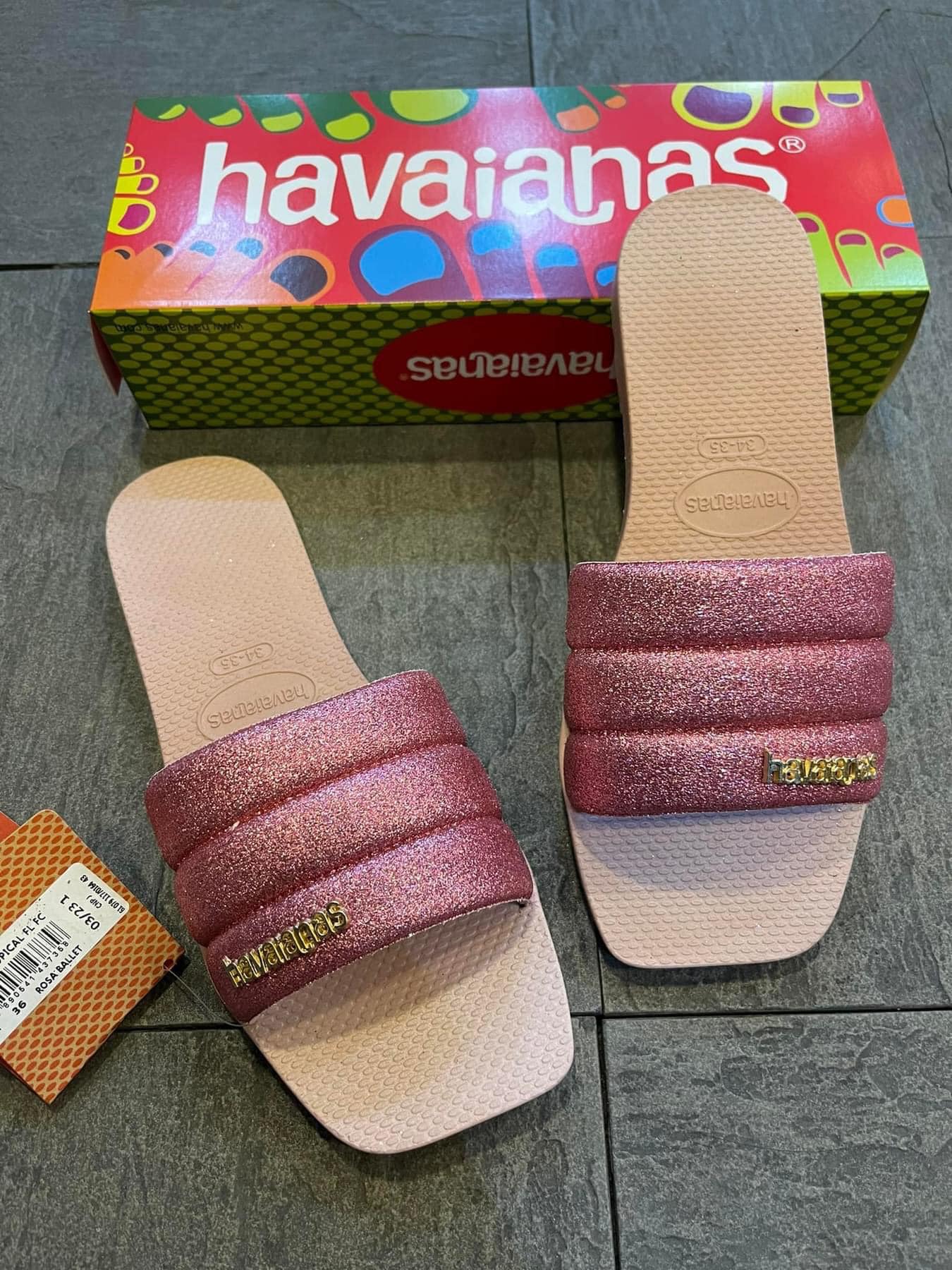 Square Glitter Havaianas