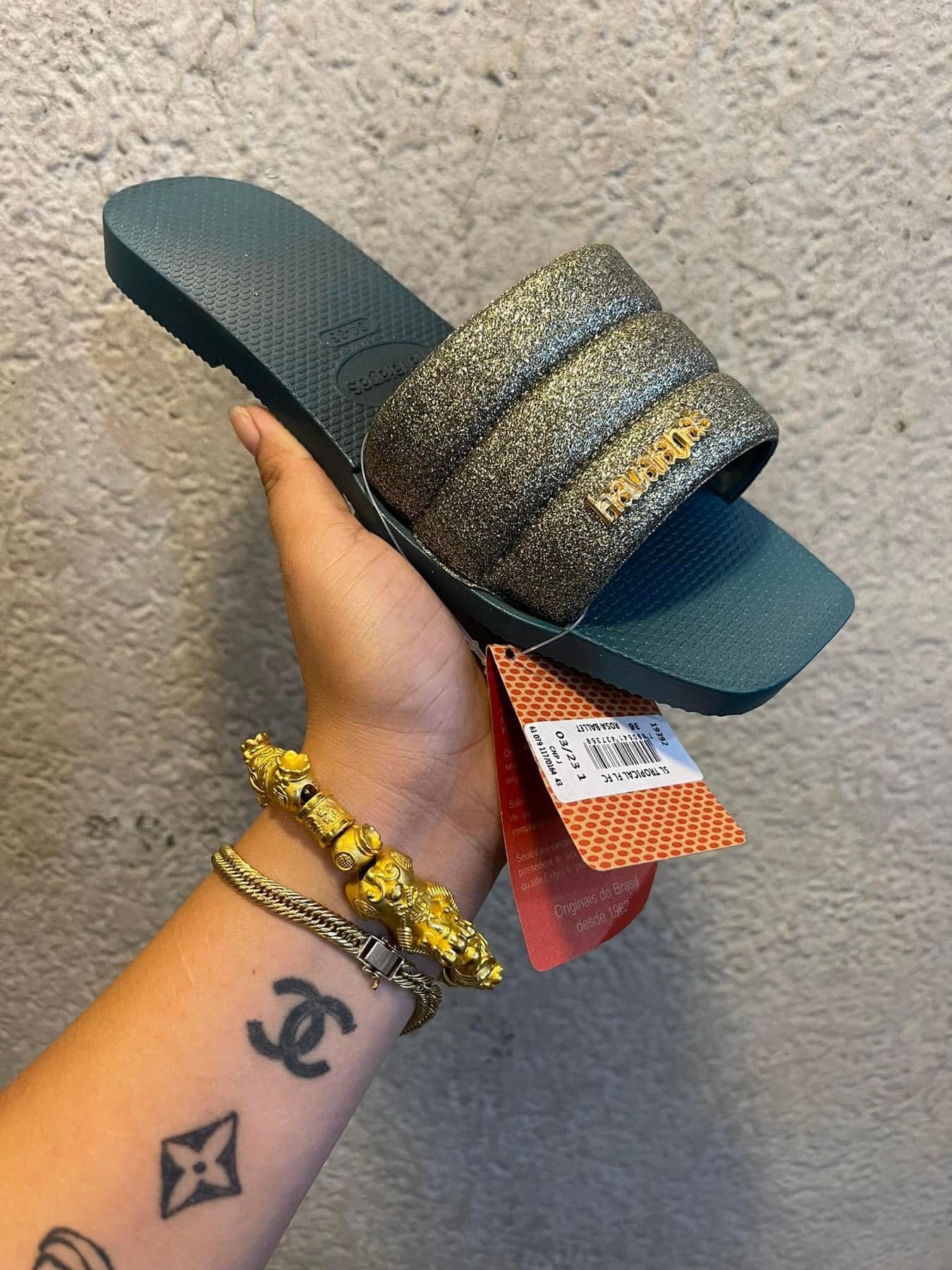 Square Glitter Havaianas
