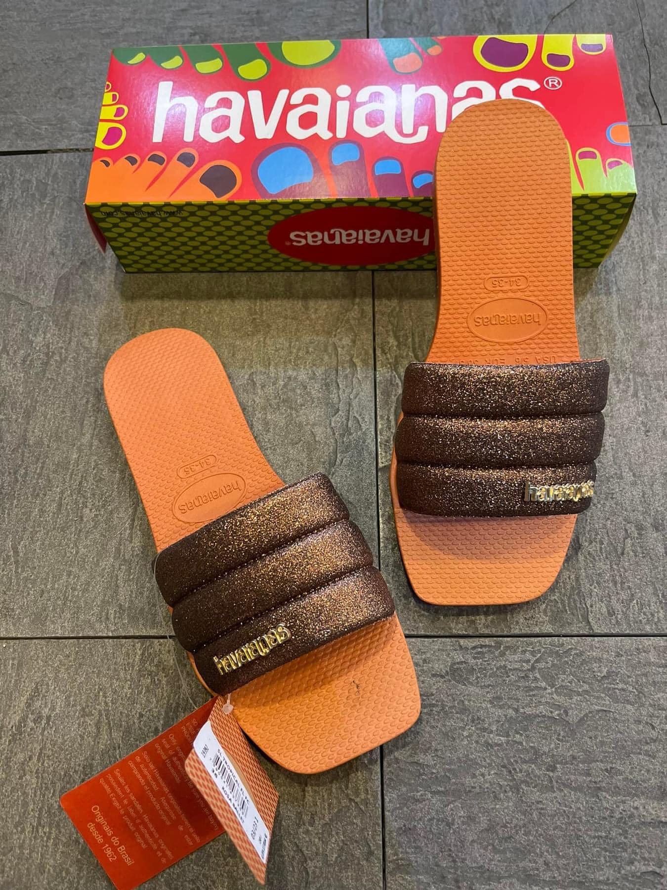 Square Glitter Havaianas