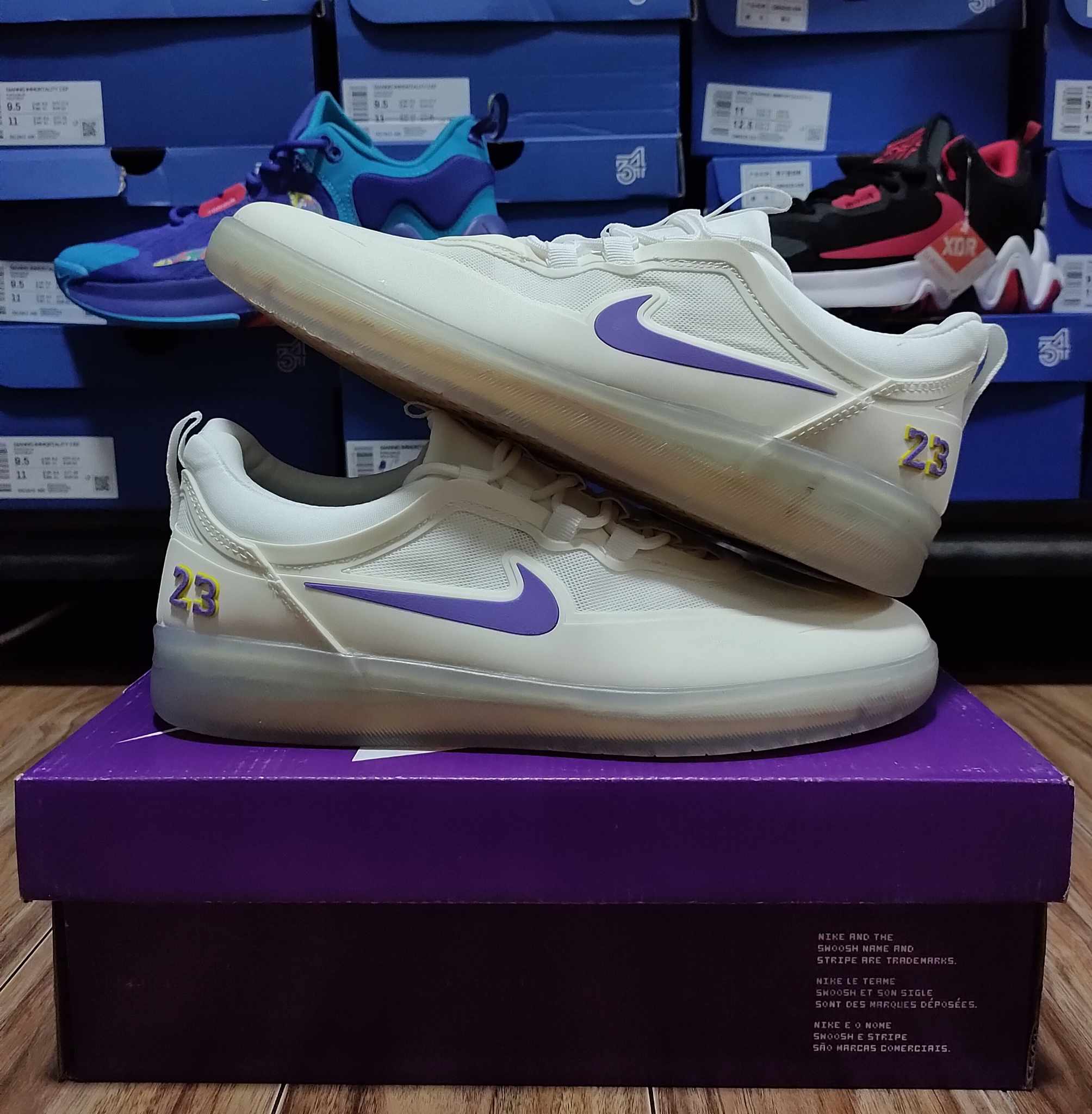 Nike SB Nyjah Lakers Sole Kicks PH