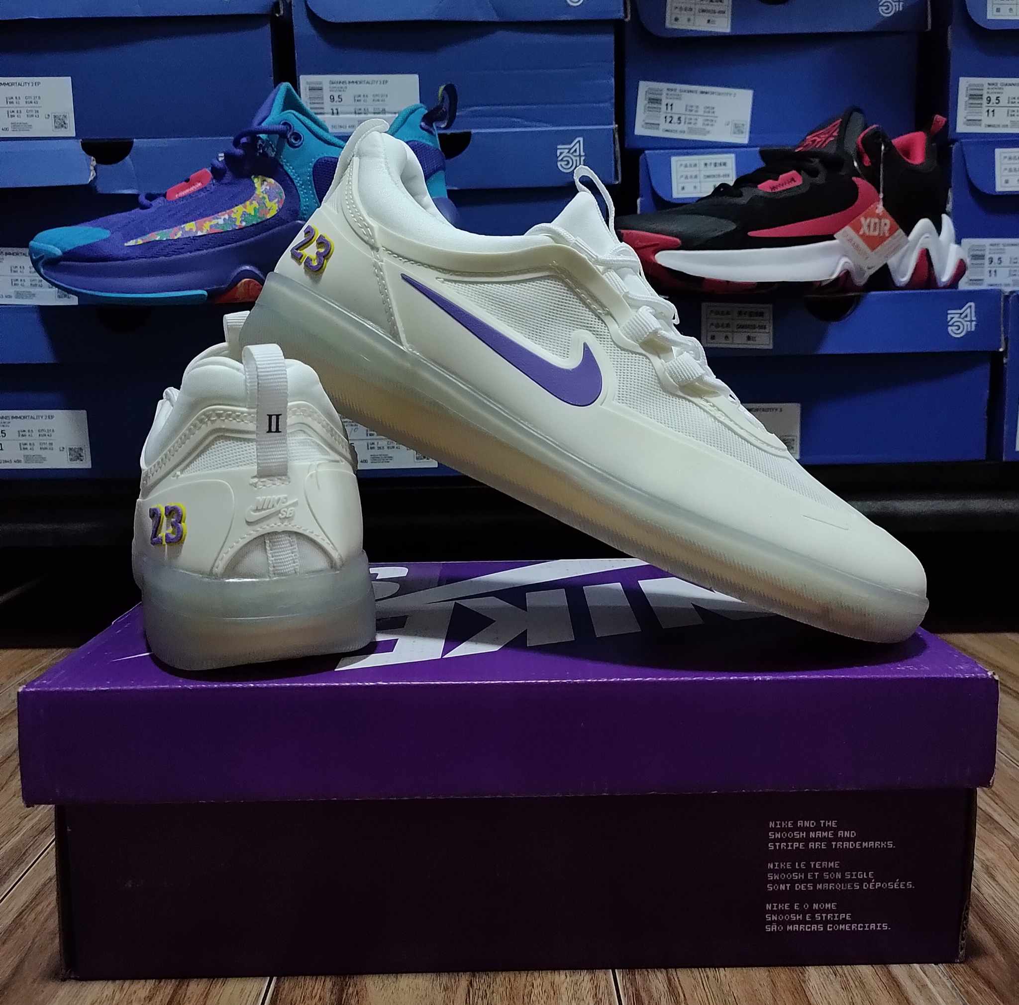 Nike SB Nyjah Lakers Sole Kicks PH