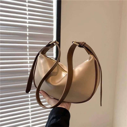 Leather dumpling bag