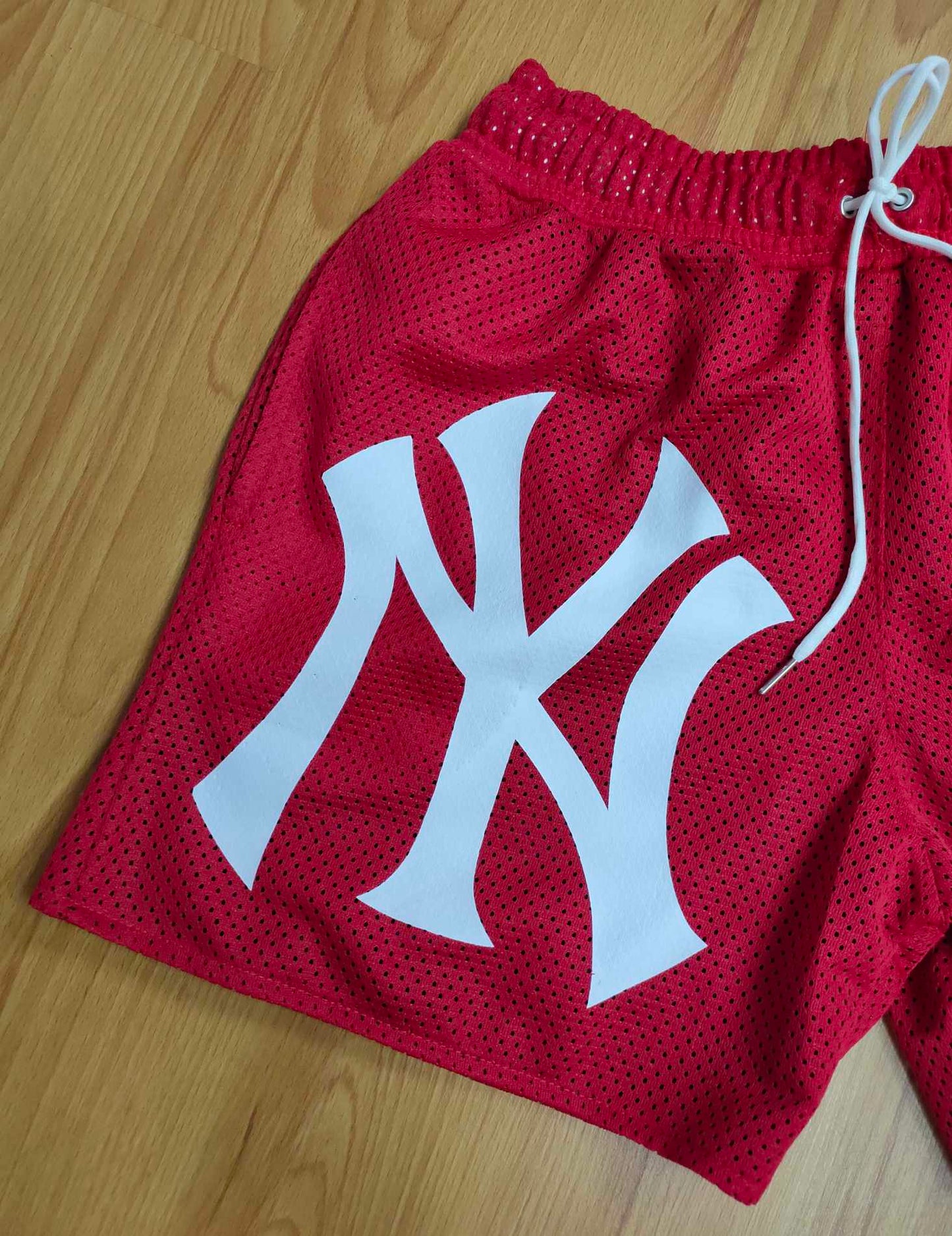 Jersey Shorts "NY Red" Free Size /Above the Knee
