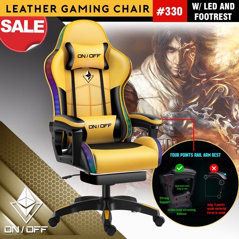 Gaming Chair ON/OFF YELLOW