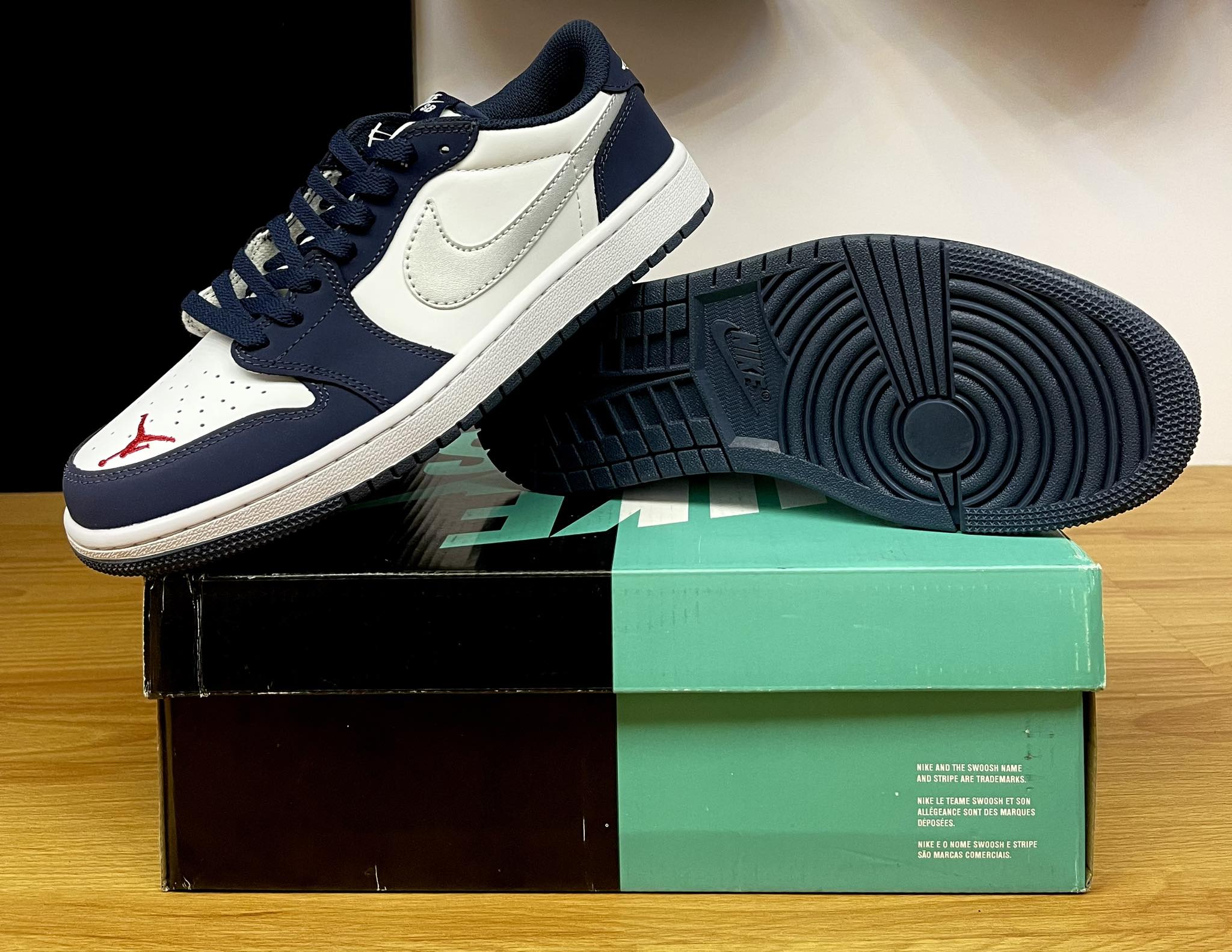 Nike sb x air jordan 1 low hot sale midnight navy