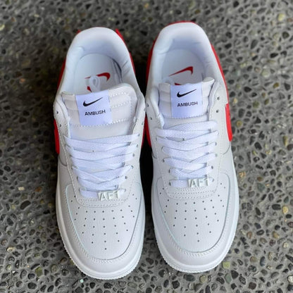 AF1 "Ambush Red Swoosh"
