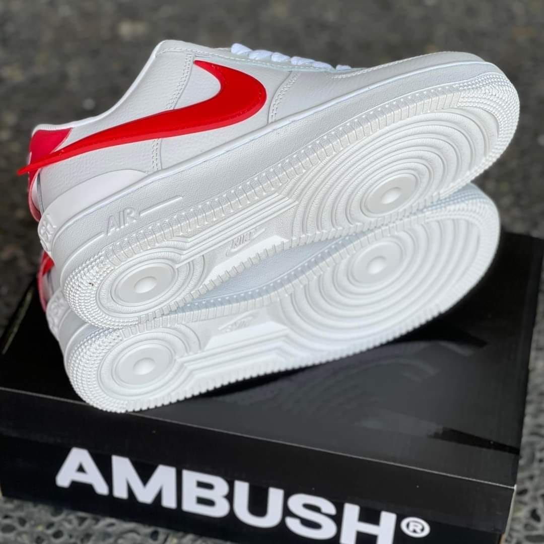 AF1 "Ambush Red Swoosh"