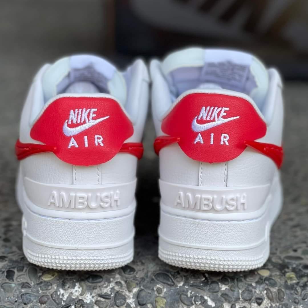 AF1 "Ambush Red Swoosh"